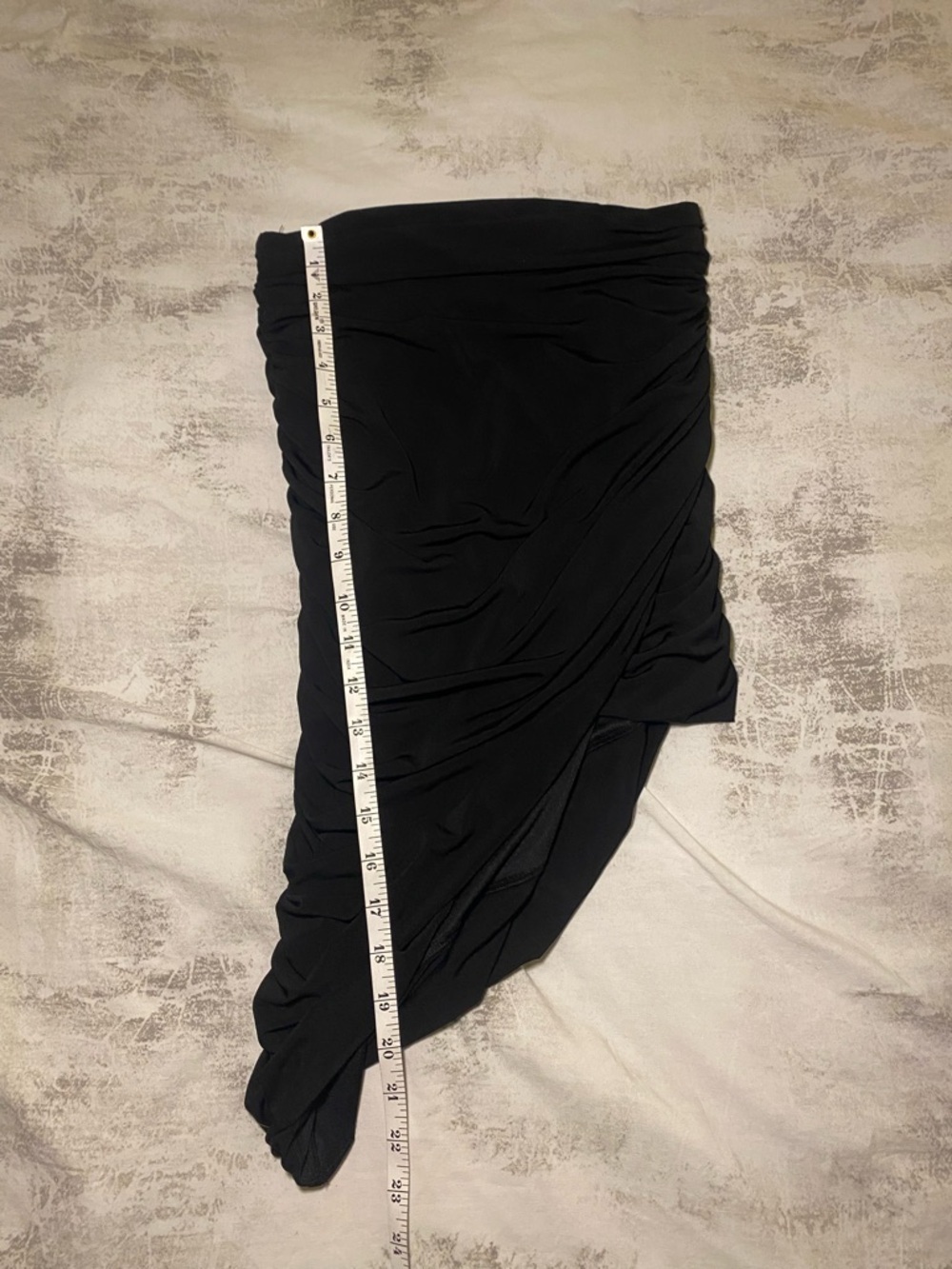 Forever 21 Black Asymmetrical Ruched Skirt - Picture 8 of 8